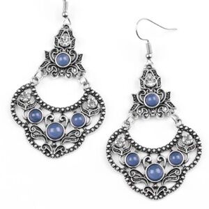 Paparazzi Earrings ❤️ Garden State
Glow - Blue ❤️ Earrings